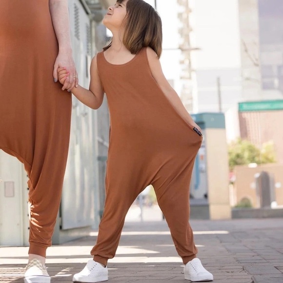 Momper Romper Other - Momper Romper Terracotta Burnt Orange One Piece Harem Pant Jumpsuit 2T-3t